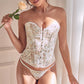 Body Shaper Embroidered Chest Cover Bridal Dress Sexy Waist Girdling Belly Contraction Vest Girdle Court Corset