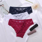 Women Brazilian Panties Mesh Lace Stitching Sexy Girls Briefs Hollow Out Cutout T-Back