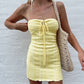 Printemps Eté Femmes Vêtements International Station Populaire Halter Lace-up Tricoté Dehaired Angora Dress