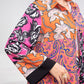 Plus Size Loose Retro Colorful Shirt Collar Office Artistic Middle East Lace Shirt Outfit Women