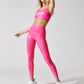 Summer Bright Color Bronzing Back U Collar Breathable Stretch Fitness Yoga Glossy Light Sense Suit