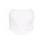 Plus Size Women Clothes Tube Top Vest Sexy Boning Corset Pleated Backless Wrap Chest Top for Women