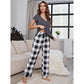Pajamas Women Spring Short Sleeved Trousers Home Wear Suit Pajamas