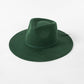 Autumn Winter Ribbon Bow Casual Crown Top Wool Fedora Hat Shopping Warm Bowler Hat