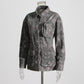 Samouflage personnalisé en trois dimensions grande poche revers taille outillage veste en jean manteau à manches longues