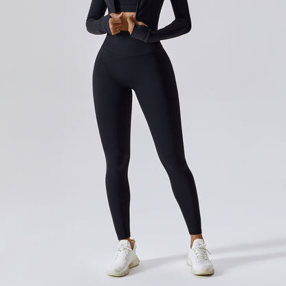 Sensation nue pantalon de Yoga maigre femmes course en plein air séchage rapide pantalon de Fitness taille haute hanche ascenseur pantalon de sport