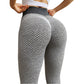 Honeycomb Jacquard Yoga Pants Women High Top Sports Leggings Hip Raise Fitness Pants Women