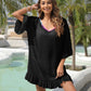 Plus Size Seaside Holiday Blouse Outer Wear Multicolored Tassel Stitching Loose Beach Dress