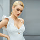 Sleeveless Solid Color White Sexy Suspenders Mini Bandage Dress Socialite Gathering Cocktail Party Dress Prom Formal Gown
