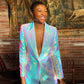 Personalized Bling Bling Shiny Colorful Sequined Suit Shorts Suit Two Piece Suit