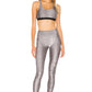Summer Snake Pattern Bronzing Traspirante Stretch Sport Yoga Running Workout Outfit Donna