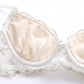 French Underwear Women  Small Breast Push up Push up Adjusting Bra Embroidered Floral Lace Bra Set
